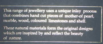 OhrHänger (D11) Black White mit natürlichen Materialien *NEU