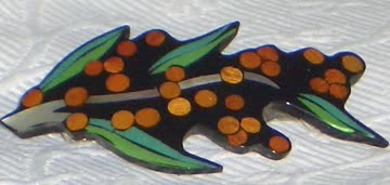 Exsila Artikel: Haarclip Australische Flora "Wattle" F3 hergestellt mit natürlichen Materialien *NEU