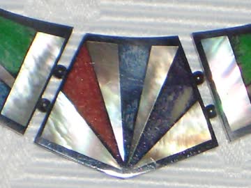 Halskette N4 hergestellt mit natürlichen Materialien "NEU