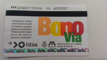 Exsila Artikel: Titsa Bono Card - Prepaid Bus-Ticketkarte für Teneriffa