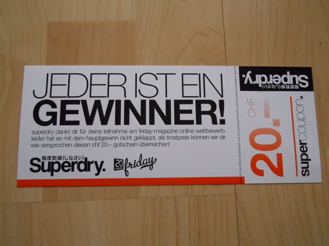 Superdry-Gutschein