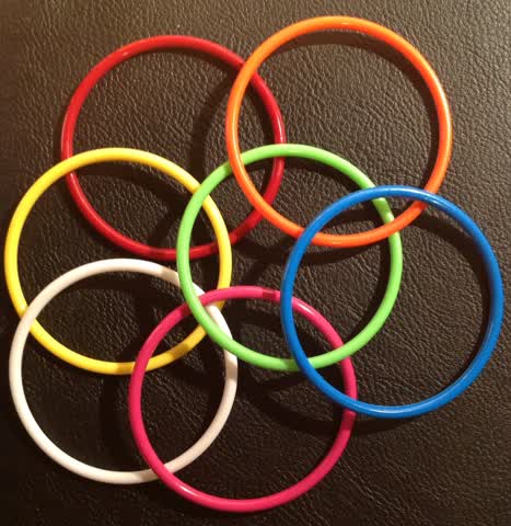 Exsila Artikel: Verschiedene farbige Armreifen