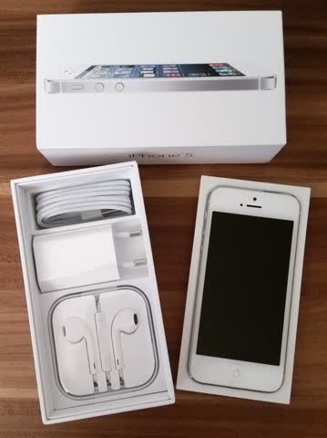 Exsila Artikel: I-Phone 5 - Weiss - 16GB / Ohne Sim-Lock / Wie neu! 
