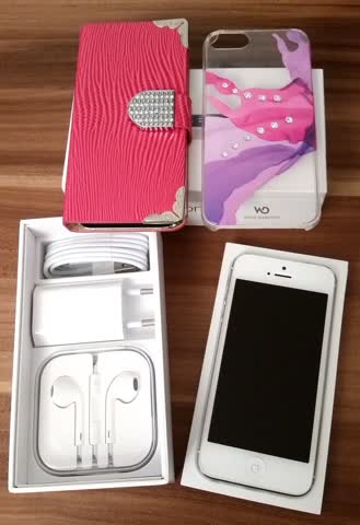 I-Phone 5 - Weiss - 16GB / Ohne Sim-Lock / Wie neu! 