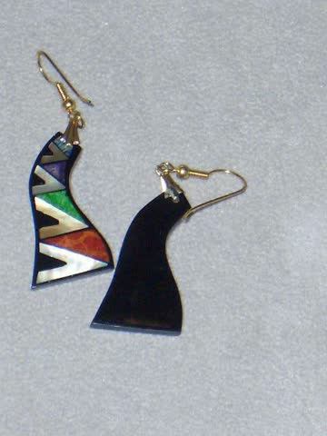 Ohrringe Hänger ( Colours D7)M natürlichen Materialien *Neu