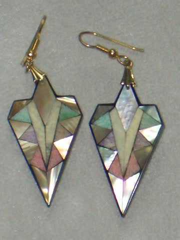 Exsila Artikel: Ohrringe Hänger (D3 Pastell) hergestellt mit natürlichen Materialien*NEU