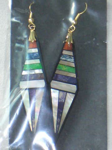 Exsila Artikel: Ohrhänger (Colours D8) mit natürlichen Materialien *NEU