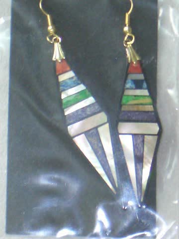 Ohrhänger (Colours D8) mit natürlichen Materialien *NEU