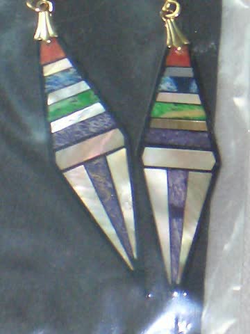 Ohrhänger (Colours D8) mit natürlichen Materialien *NEU