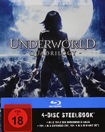 Underworld 1-4 - Steelbook [Blu-ray]