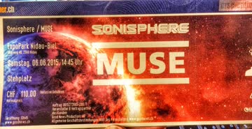 Exsila Artikel: Muse-Konzert in Nidau (bei Biel) vom Samstag, 6. Juni 2015 | Stehplatz | Expo Park Nidau bei Biel | inkl. Incubus + The Hives + Bonaparte