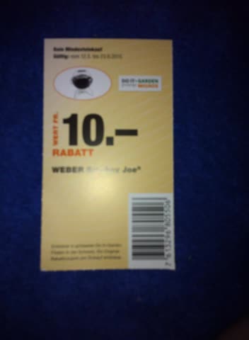 10.- rabatt weber smokey joe