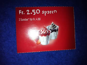 2 sundae für 4.90