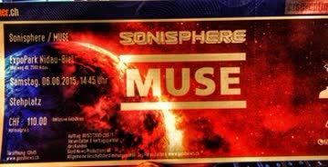 Exsila Artikel: Muse-Konzert in Nidau (bei Biel) vom Samstag, 6. Juni 2015 | Stehplatz | Expo Park Nidau bei Biel | inkl. Incubus + The Hives + Bonaparte