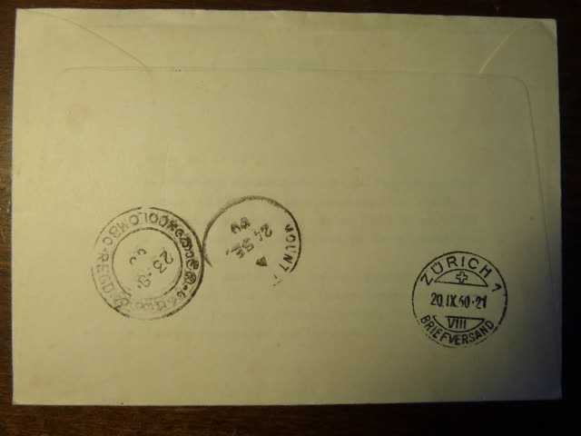 FDC Schweden Europa 1960