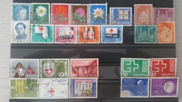 Exsila Artikel: 1963 Jahrgang - CH ohne Flugpost und Block Rotes Kreuz, gestempelt