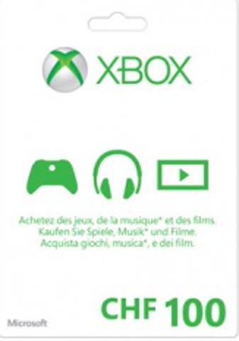 Microsoft Xbox Live Guthaben CHF 100