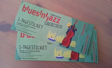 2 Tickets Blues'n'Jazz Festival Sa 27. Juni 2015 Rapperswil-Jona mit James Arthur, Seven, James Gruntz u.v.m.!