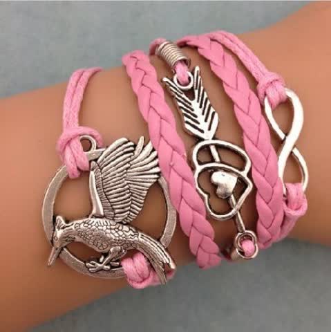 Exsila Artikel: Armband Infinity Tribute von Panem Kunstleder