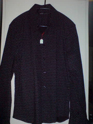 Exsila Artikel: SASCH Marken HERREN HEMD , Schwarz , neu