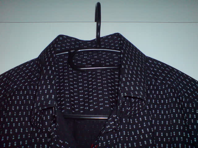 SASCH Marken HERREN HEMD , Schwarz , neu