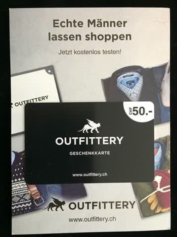 Exsila Artikel: Outfittery Geschenkkarte CHF 50.00