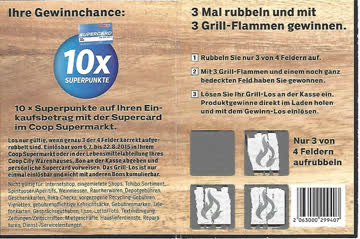 2 Gutscheine: 10x COOP SUPERPUNKTE auf Ihren Einkaufsbetrag