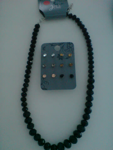 Exsila Artikel: Ohrringe + Kette  , neu + ungetragen