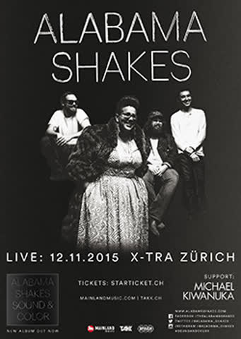 Exsila Artikel: Alabama Shakes & Michael Kiwanuka Donnerstag 12.11.15 X-TRA Zürich 