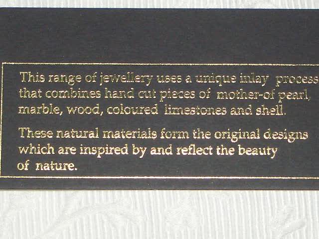 Asymmetrische Kette australische Flora mit natürlichen Materialien NEU