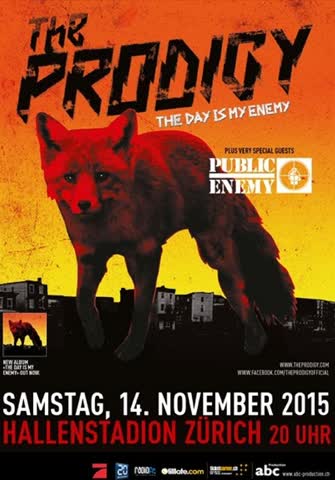 Exsila Artikel: 2 x The Prodigy - Konzert - Hallenstadion ZH - 14.11.15 - 20h