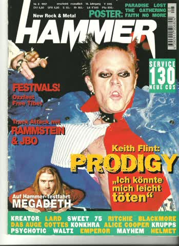 Hammer 1997 Nr. 8, Haupttitel Prodigy