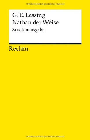 Nathan der Weise: Studienausgabe (Reclams Universal-Bibliothek)