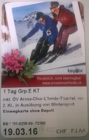 Tageskarte Lenzerheide (Skipass)