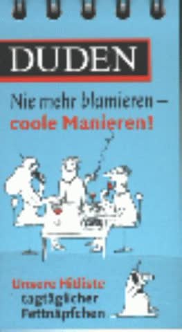Duden Quizspiel, Nie mehr blamieren, coole Manieren