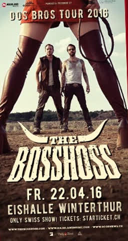 Exsila Artikel: 2 Stehplatztickets für THE BOSSHOSS - Freitag, 22. April