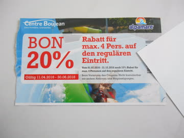 Exsila Artikel: Ermässigungsgutschein für Alpamare