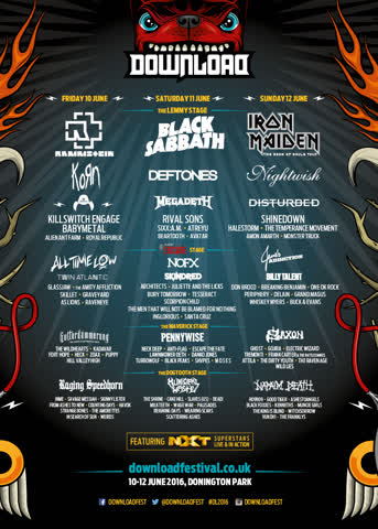 Exsila Artikel: Tickets Downloadfestival Donington 10. - 12. Juni Stehplatz