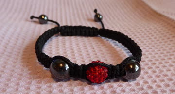 Exsila Artikel: Shamballa Armband ** Neu ** rot ✿ƸӜƷ✿