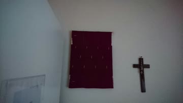 Lila Stoffbild 30 x 30 cm