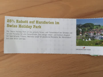Exsila Artikel: Gutschein Swiss Holiday Park