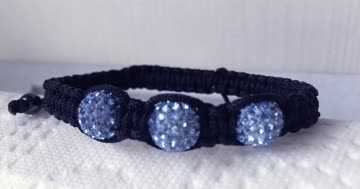 Exsila Artikel: Shamballa Armband ** NEU ** hellblau