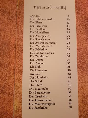 Bunter Kinder-Kosmos, Tiere in Feld und Hof