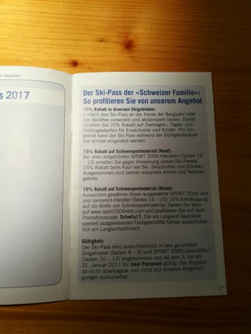 Ski-Pass 2017 gültig 3.-31. Januar