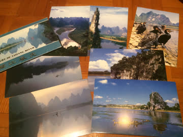 Chinesisches Postkartenset "Lijiang River"