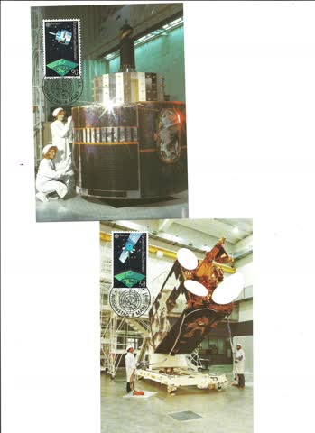 Exsila Artikel: Lichtenstein, 2 Ersttagskarten 4.3.91 Europa im Weltraum