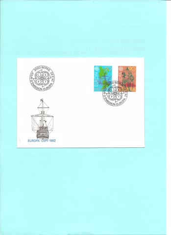 Exsila Artikel: EUROPA Ersttagsbrief vom 24.3.1992 2 Marken