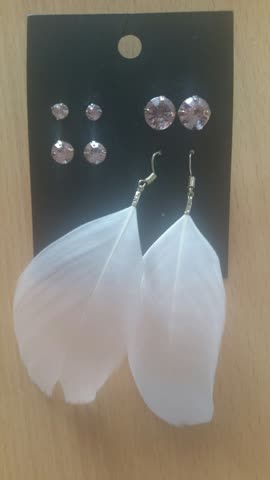 Exsila Artikel: Ohhringe "Feder" Neu ungetragen