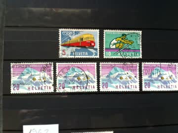 Exsila Artikel: 1962/63 1 Lot Marken Lot mit 1x 5Rp, 1x 10Rp, 4x 20Rp, 1 x