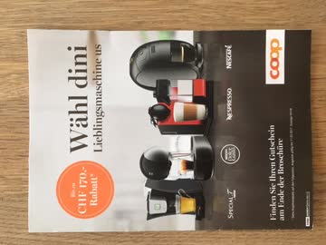 Gutschein Wähl dini Lieblingsmaschine us von Coop